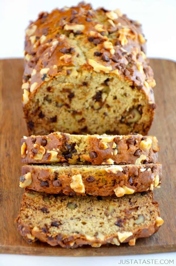 The Ultimate Moist Banana Bread - Just a Taste