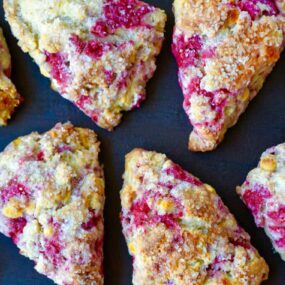 White Chocolate Chip Raspberry Scones Recipe