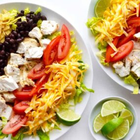 Fish Taco Salad with Avocado Dressing Recipe