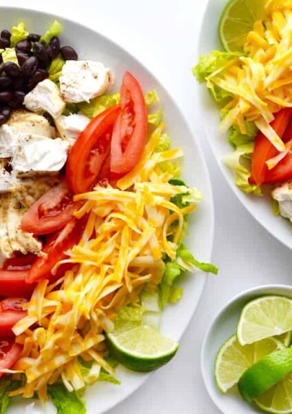 Fish Taco Salad with Avocado Dressing Recipe