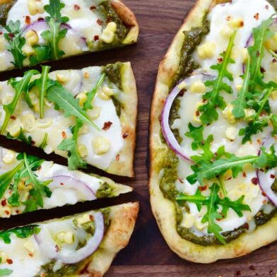 FRIDAY: Grilled Flatbread Pizzas with Avocado Pesto
