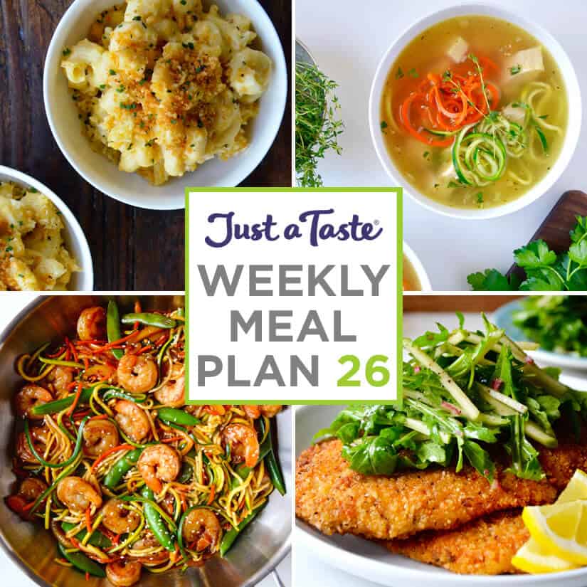 Weekly Meal Plan 26 and Shopping List