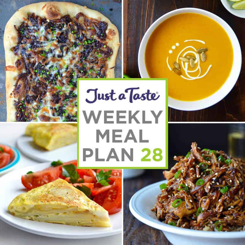 Weekly Meal Plan 28 and Shopping List