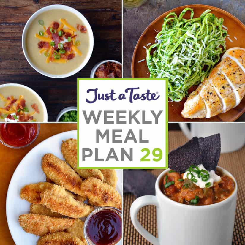 Weekly Meal Plan 29 and Shopping List