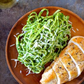 Pumpkin Seed Pesto Pasta with Chicken