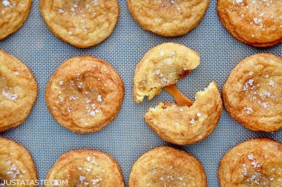 Salted Caramel Snickerdoodles