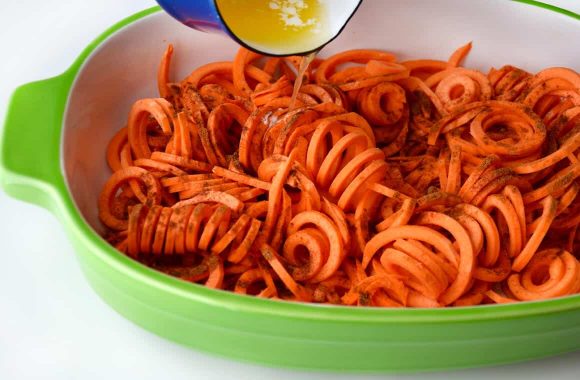 Spiralized Sweet Potato Noodle Casserole Recipe