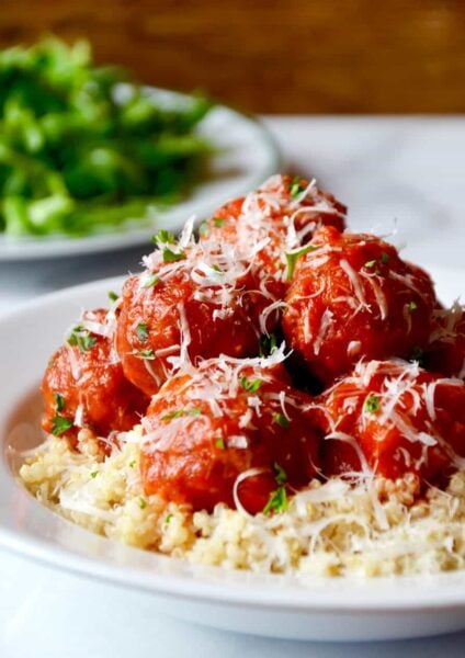 Baked Turkey Meatballs with Quinoa Recipe