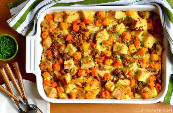 Make-Ahead Breakfast Casserole with Sausage Recipe