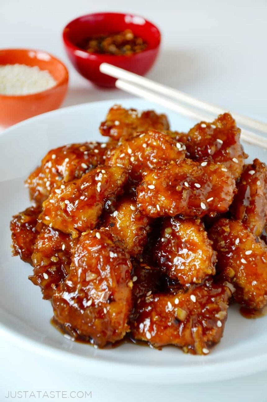 Baked Orange Chicken Just a Taste