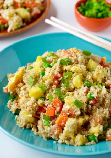 Cauliflower Fried "Rice" with Pineapple Recipe
