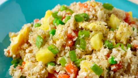 Cauliflower Fried "Rice" with Pineapple Recipe
