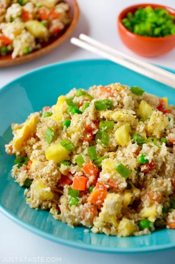 Cauliflower Fried "Rice" with Pineapple Recipe