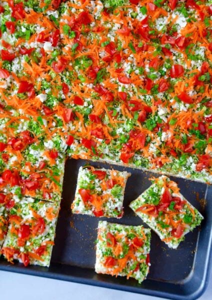 Crescent Roll Veggie Bars Recipe
