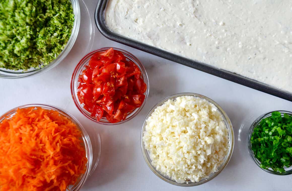 Crescent Roll Veggie Bars Just a Taste