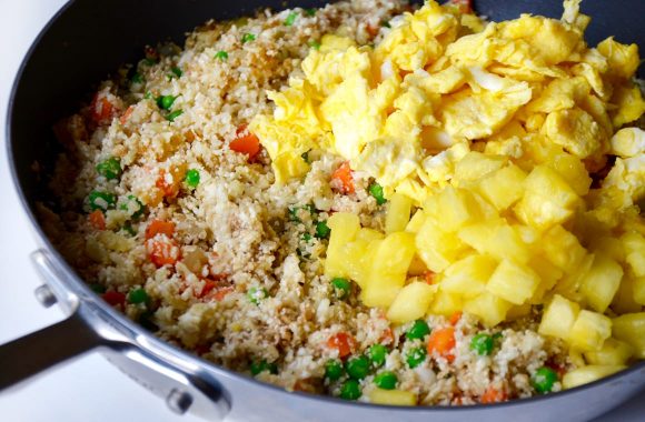 Cauliflower Fried "Rice" with Pineapple Recipe