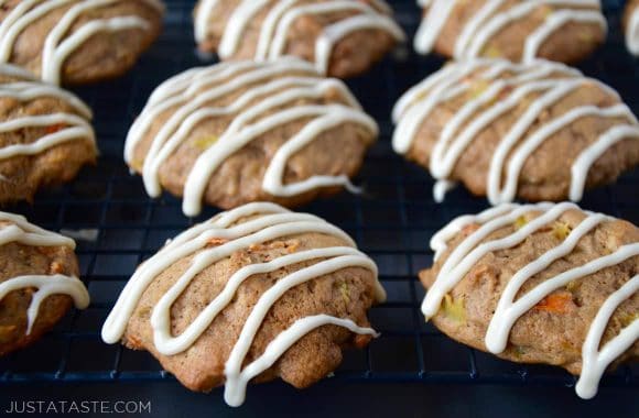 Carrot Cake Cookies with Cream Cheese Icing Recipe