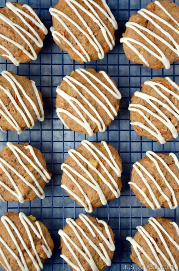 Carrot Cake Cookies with Cream Cheese Icing Recipe