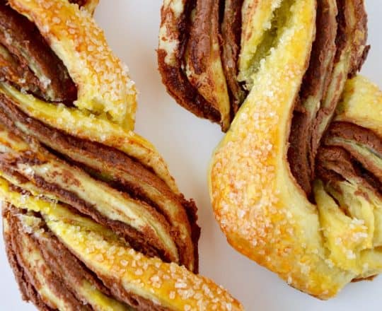 Chocolate Puff Pastry Twists