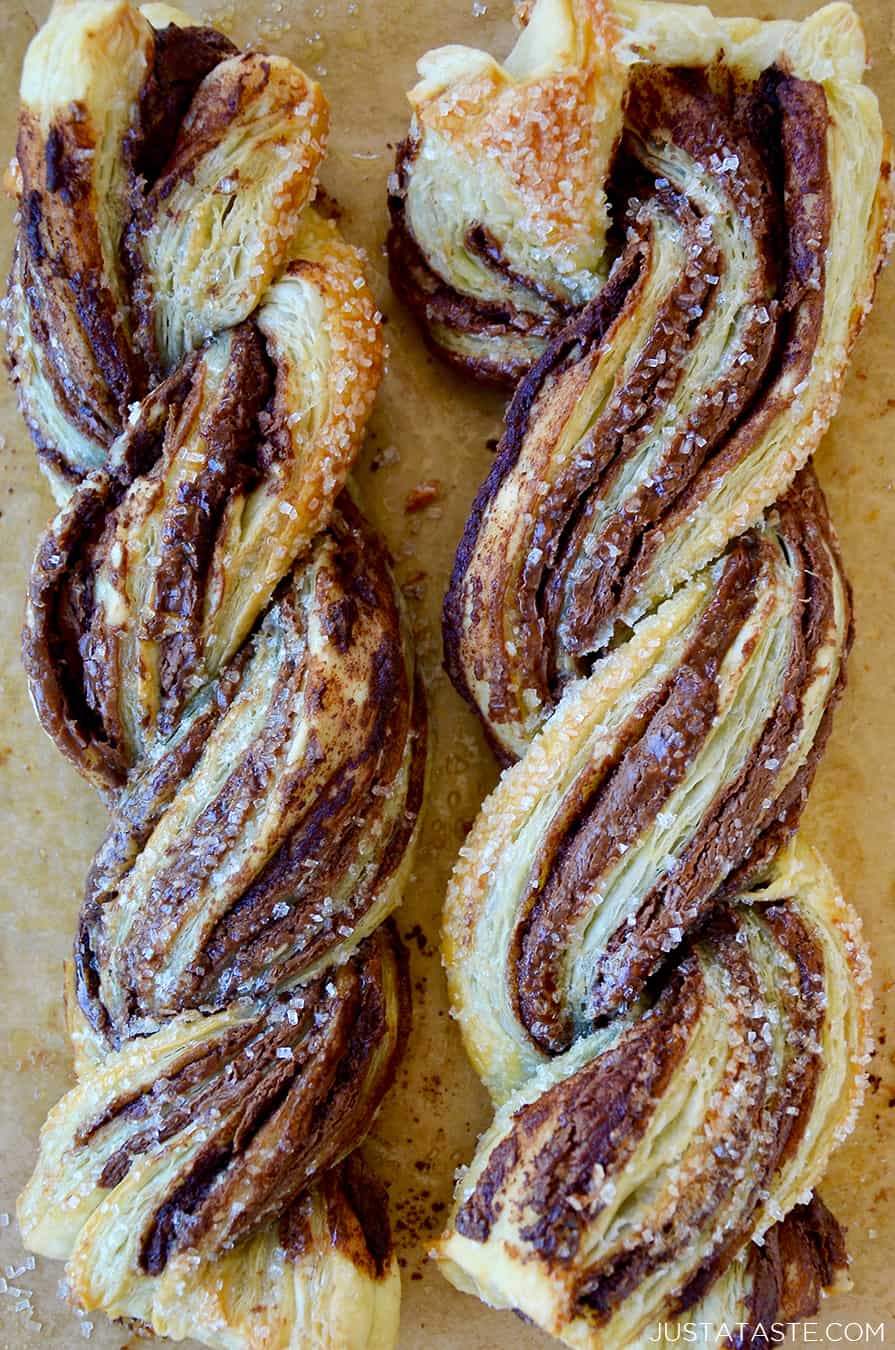 Chocolate Puff Pastry Twists