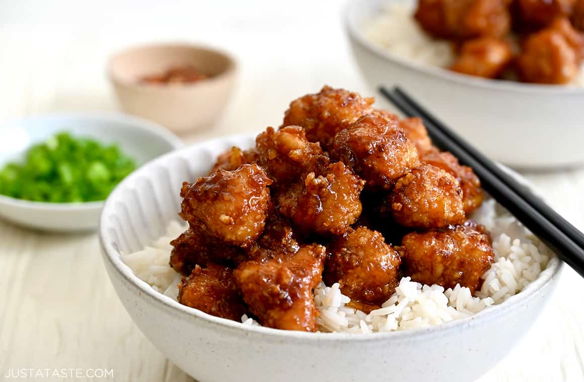 Baked Orange Chicken (Air Fryer or Oven) Just a Taste
