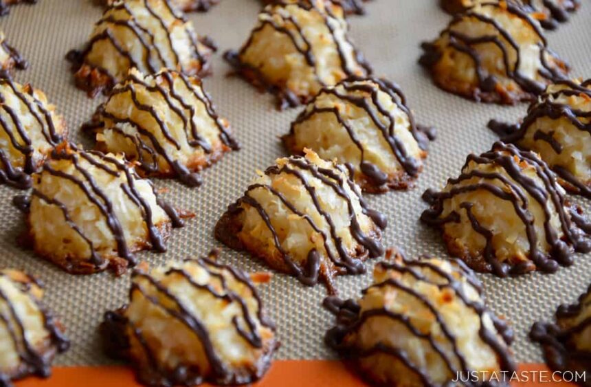 3-Ingredient Coconut Macaroons - Just a Taste