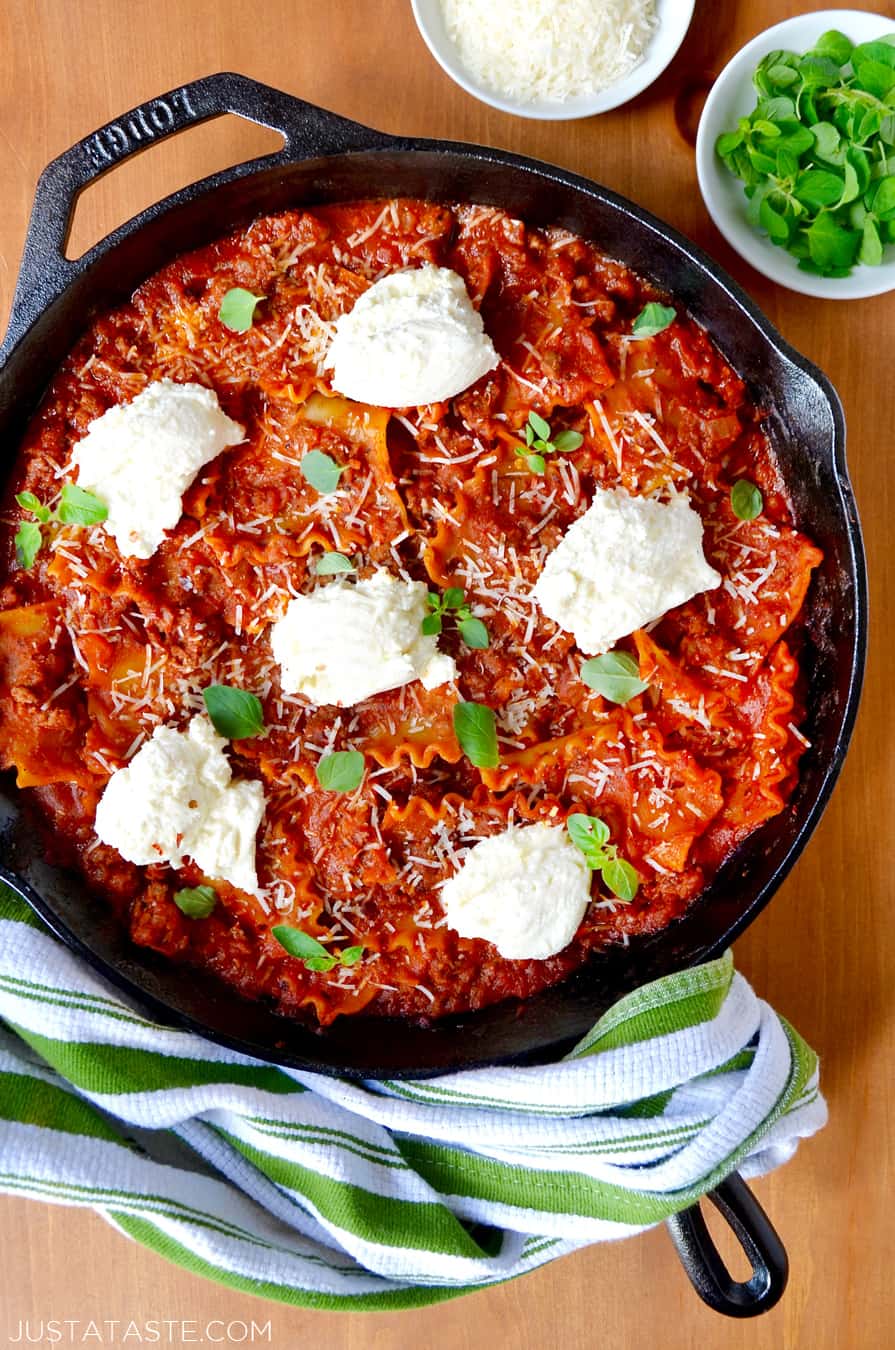 Easy Skillet Lasagna - Cooking For My Soul