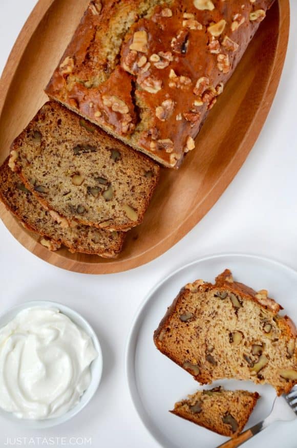 Greek Yogurt Banana Bread | Just a Taste