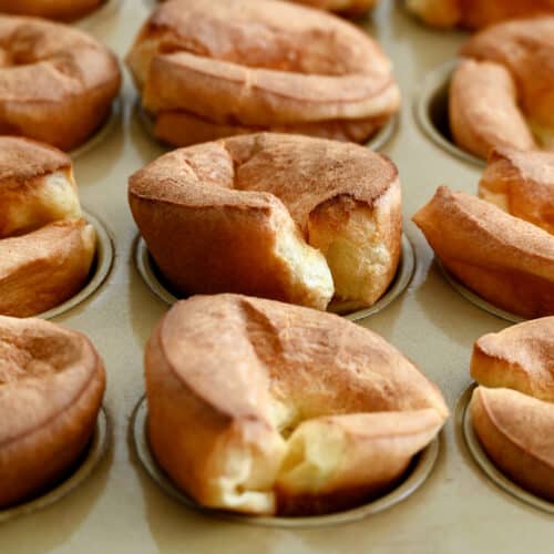 Muffin Tin Popovers with Cinnamon Butter