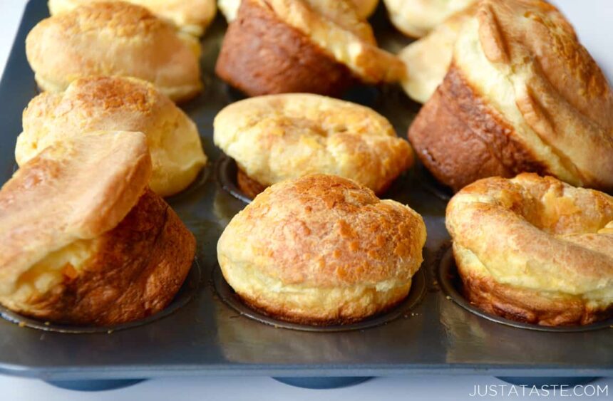 Muffin Pan Popovers Just a Taste