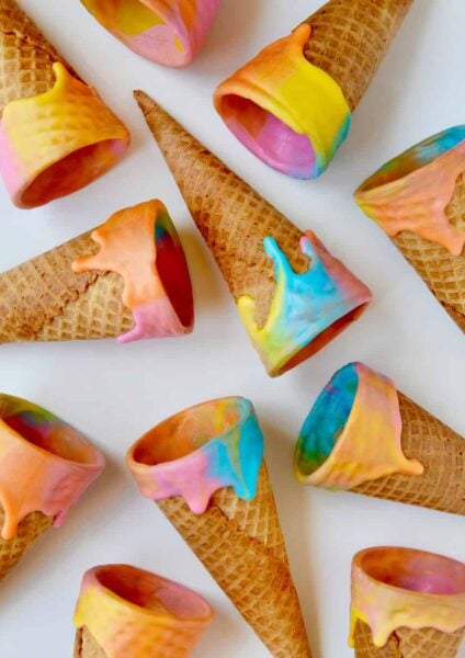 Unicorn Ice Cream Cones Recipe
