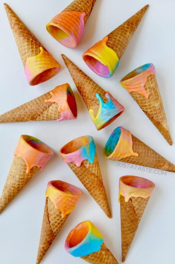 Unicorn Ice Cream Cones Recipe