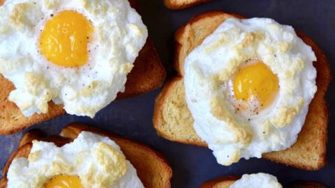 cloud eggs on toast just a taste light egg dishes