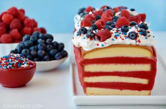 Easy July 4th Ice Cream Cake Recipe