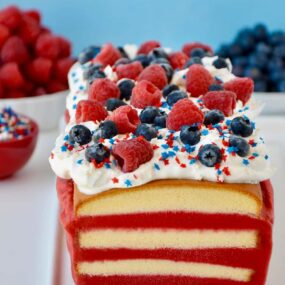 Easy July 4th Ice Cream Cake Recipe