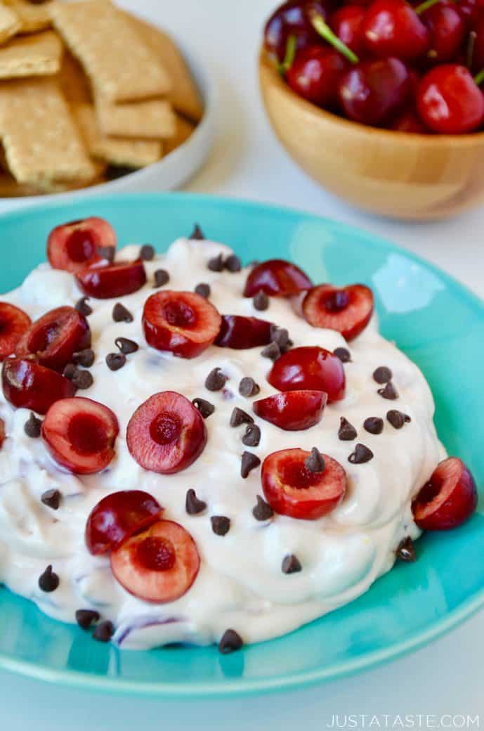 Fresh Cherry Cheesecake Dip Just a Taste