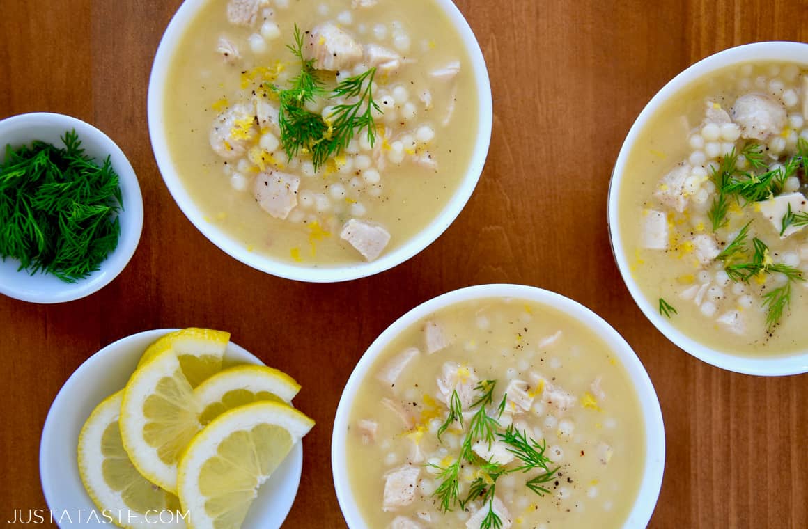 Quick Greek Lemon Chicken Soup Just a Taste