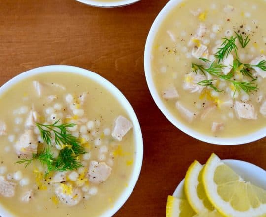 Quick Greek Lemon Chicken Soup