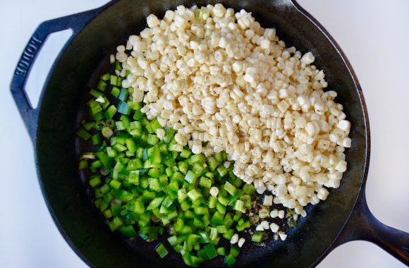 Garlicky Skillet Corn with Bacon Recipe