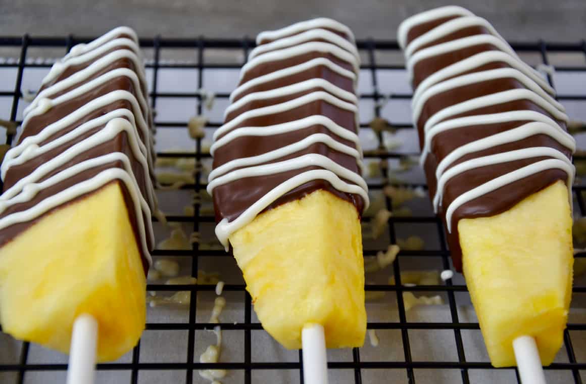 Chocolate Pineapple OnaStick Just a Taste