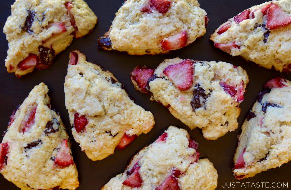 Sour Cream Strawberry Scones Recipe