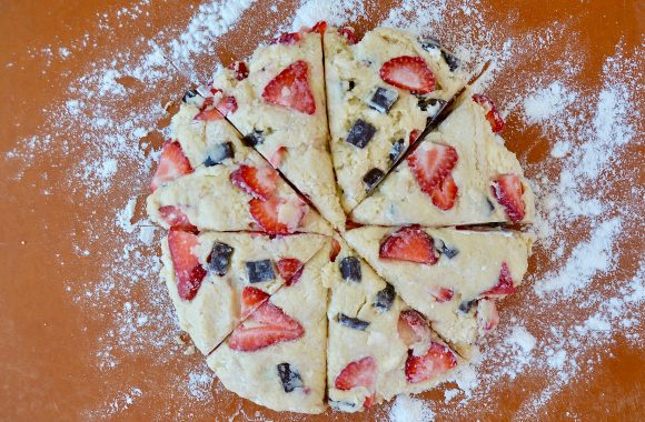 Sour Cream Strawberry Scones Recipe