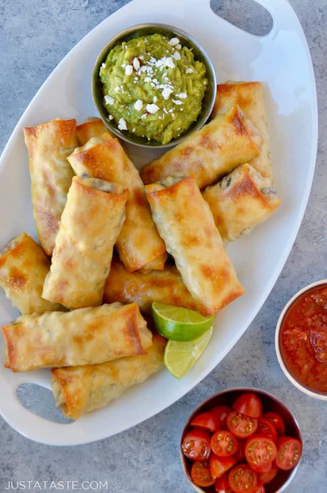 Baked Southwestern Egg Rolls Just a Taste