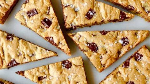 Salted Chocolate Chip Cookie Bars Recipe