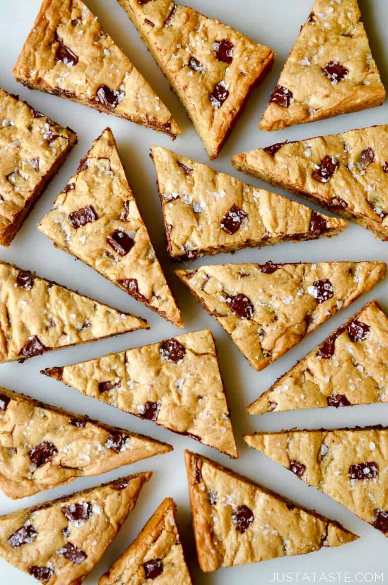 Salted Chocolate Chip Cookie Bars Just A Taste