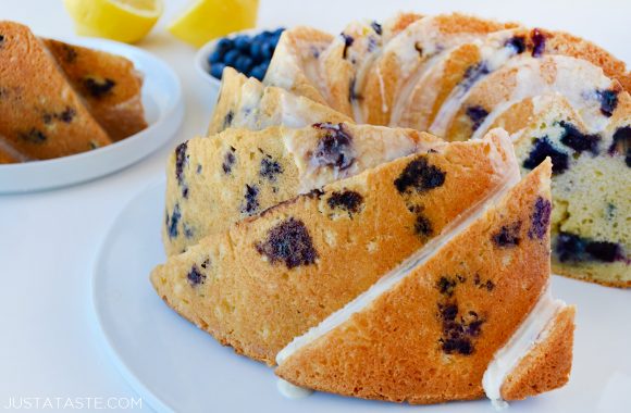 Blueberry Cream Cheese Pound Cake Recipe