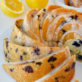 Blueberry Cream Cheese Pound Cake Recipe