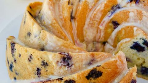 Blueberry Cream Cheese Pound Cake Recipe