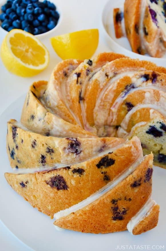 Blueberry Cream Cheese Pound Cake Recipe