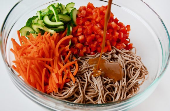 Soba Noodle Salad with Peanut Dressing Recipe